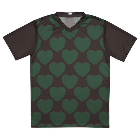 Sports Jersey - ELLIE LOVE forest - Bold heart print 6XL
