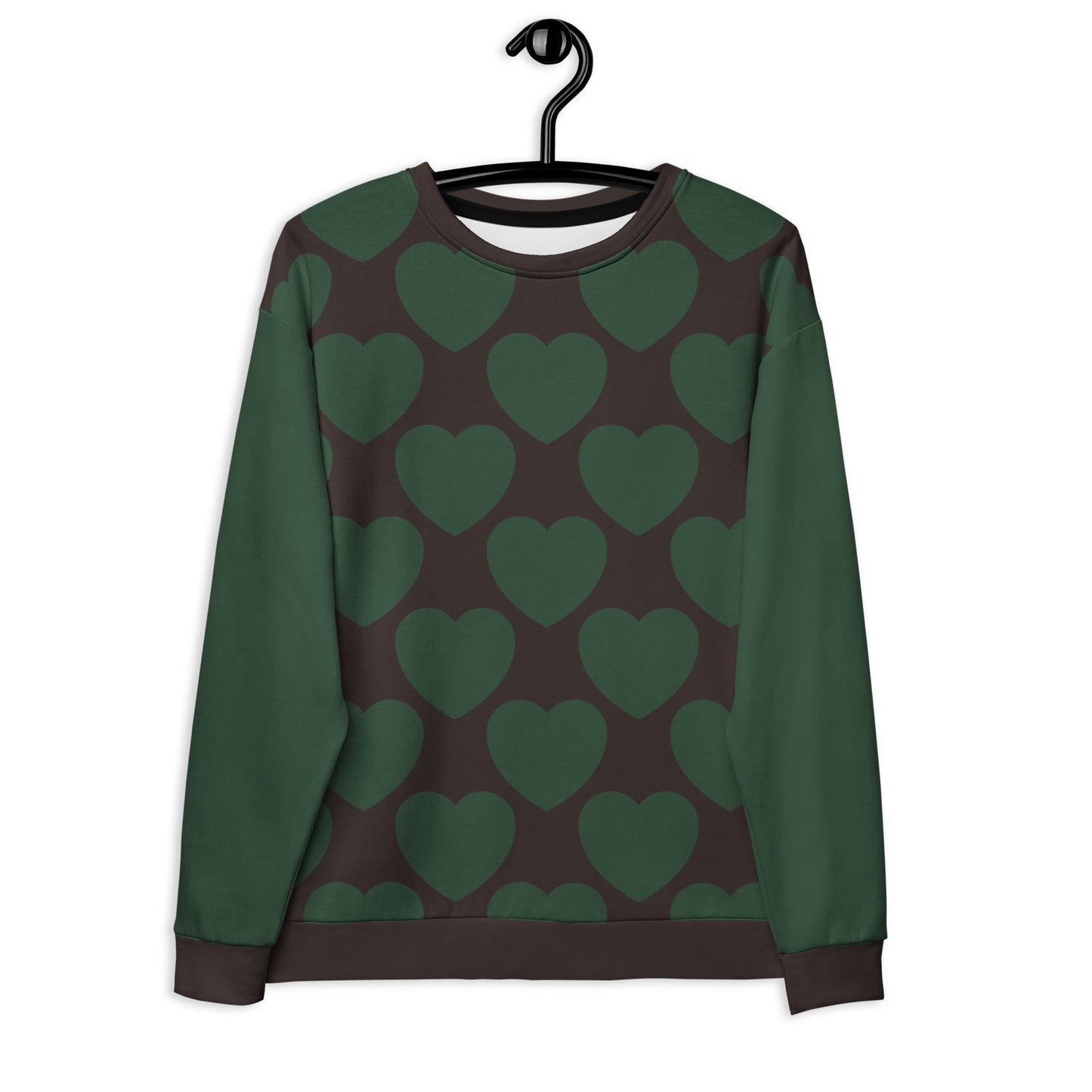 Sweatshirt - ELLIE LOVE forest - Bold Heart Print