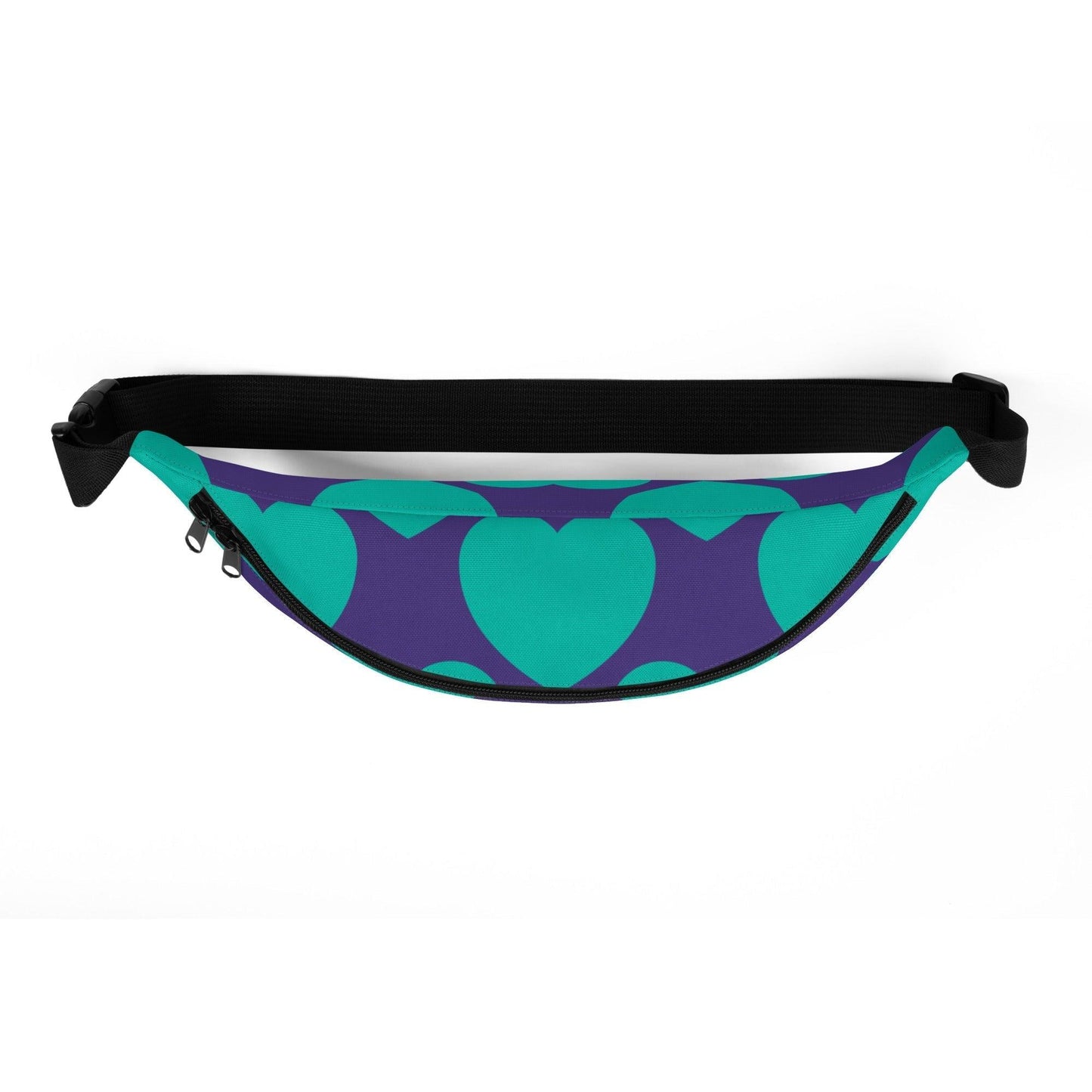 Fanny Pack - ELLIE LOVE mint purple - Bold Heart Print