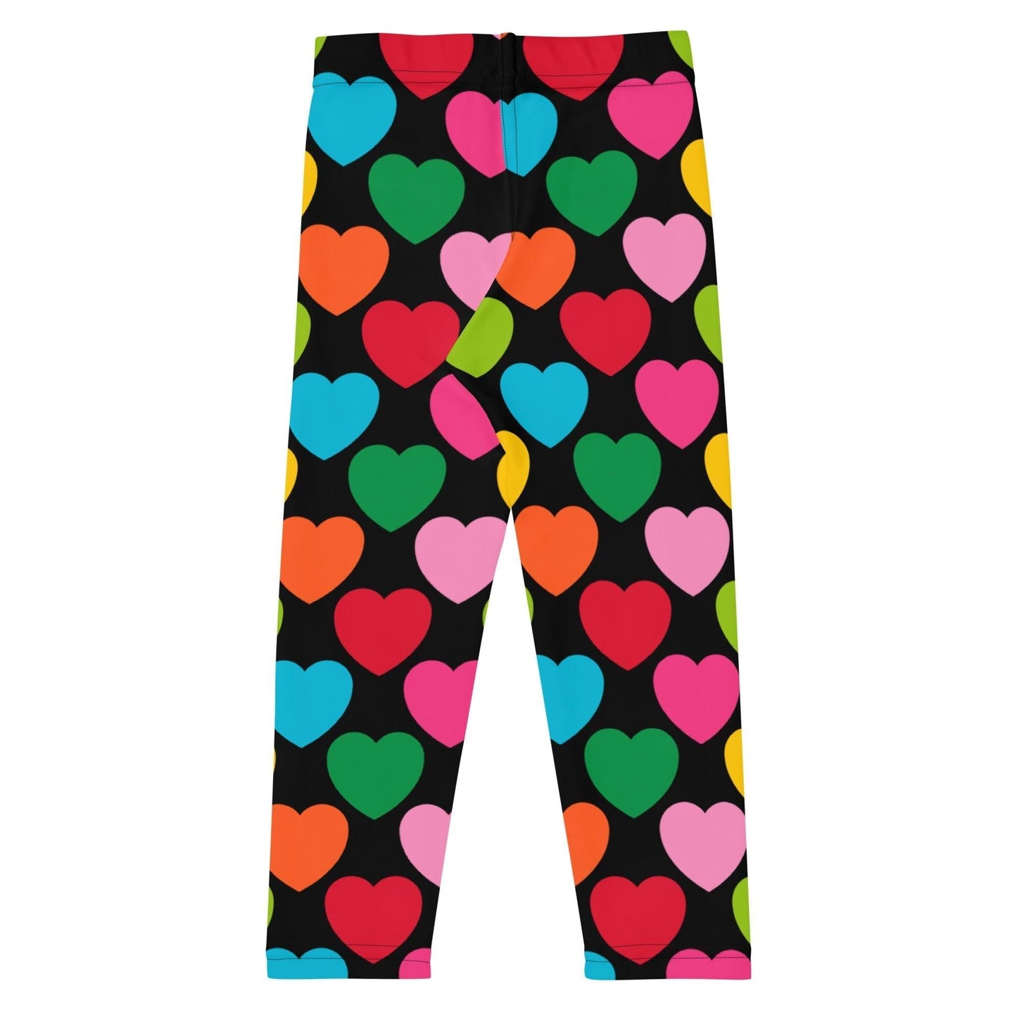 Kids' Leggings -2- ELLIE LOVE mix black - Bold Heart Print