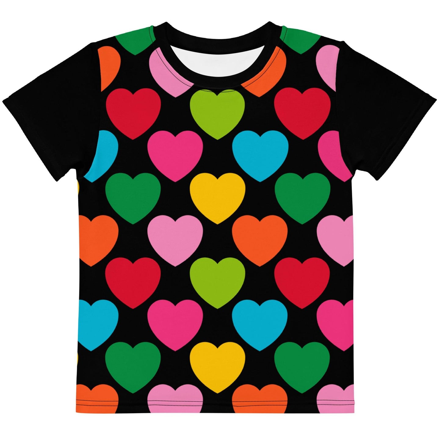 Kids' T-Shirt - ELLIE LOVE mix black - Bold Heart Print