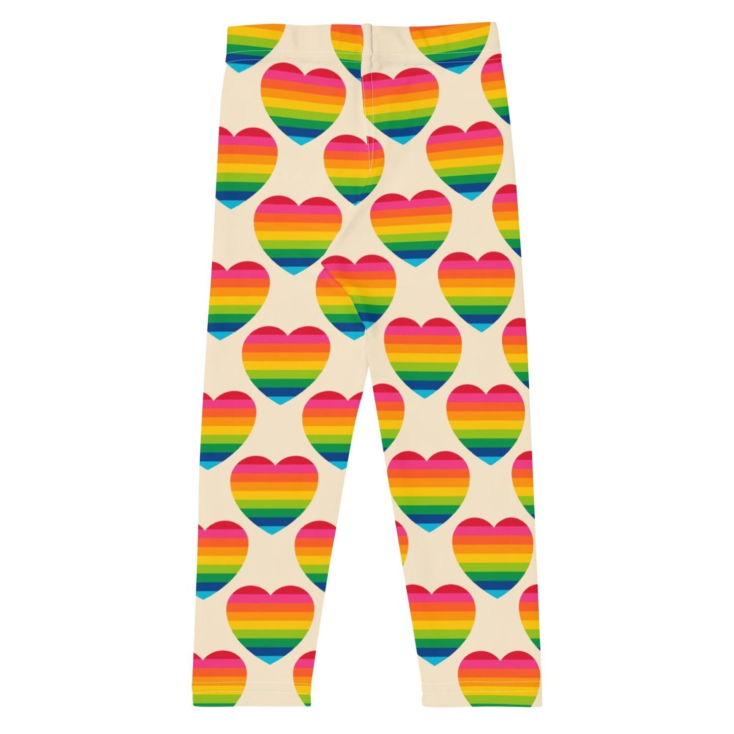 Kids' Leggings -2- ELLIE LOVE rainbow - Bold Heart Print