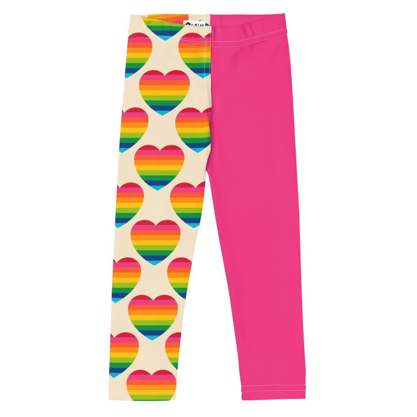 Kids' Leggings - ELLIE LOVE rainbow - Bold Heart Print