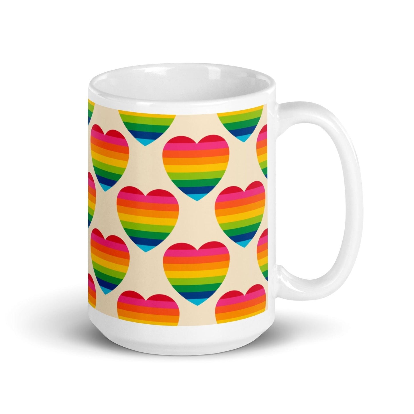 Mug - ELLIE LOVE rainbow - Bold Heart Print