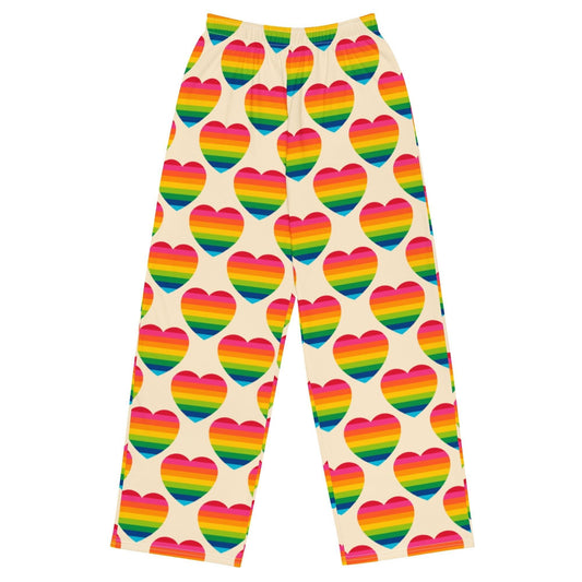Pants - ELLIE LOVE rainbow - Bold Heart Print