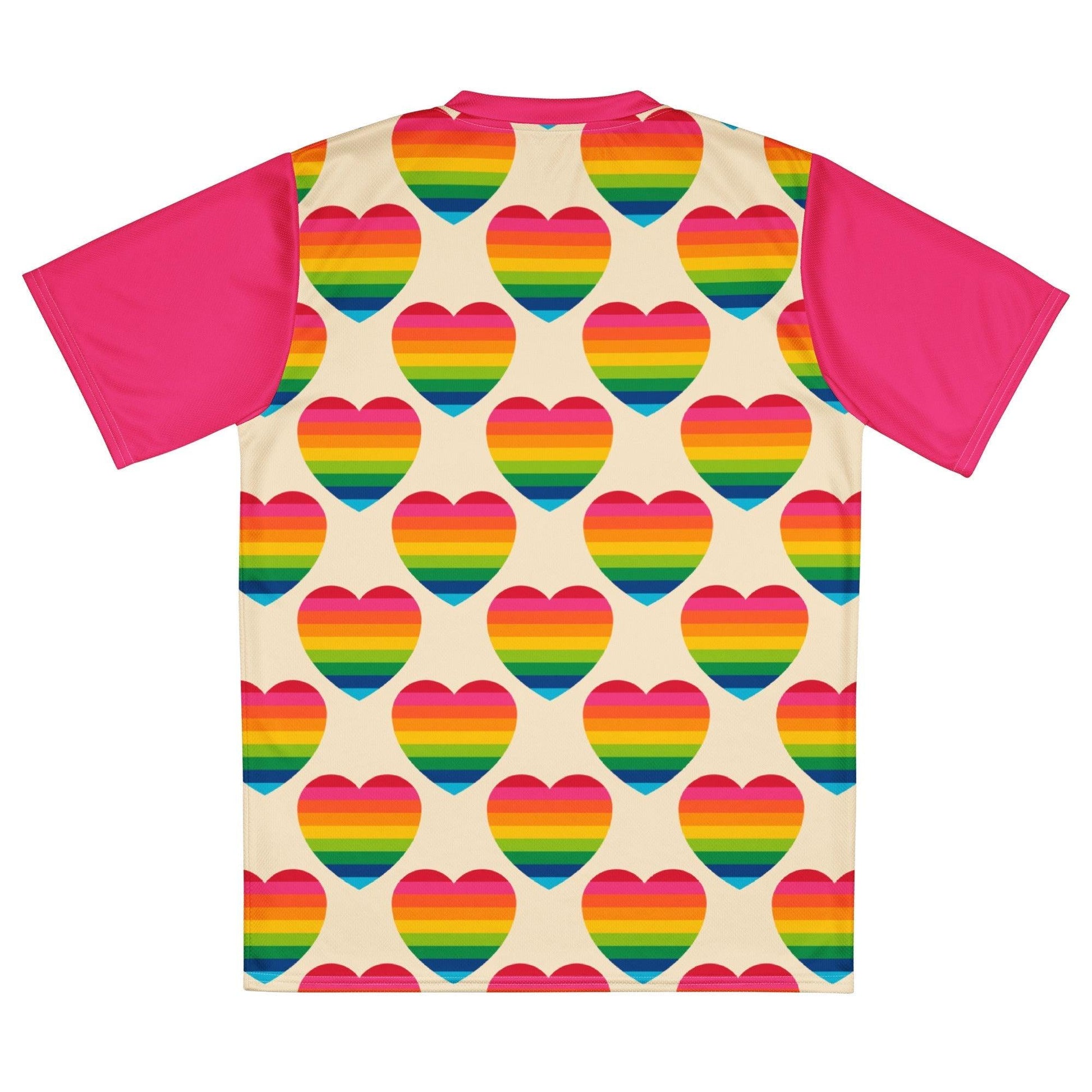 Sports Jersey - ELLIE LOVE rainbow - Bold heart print