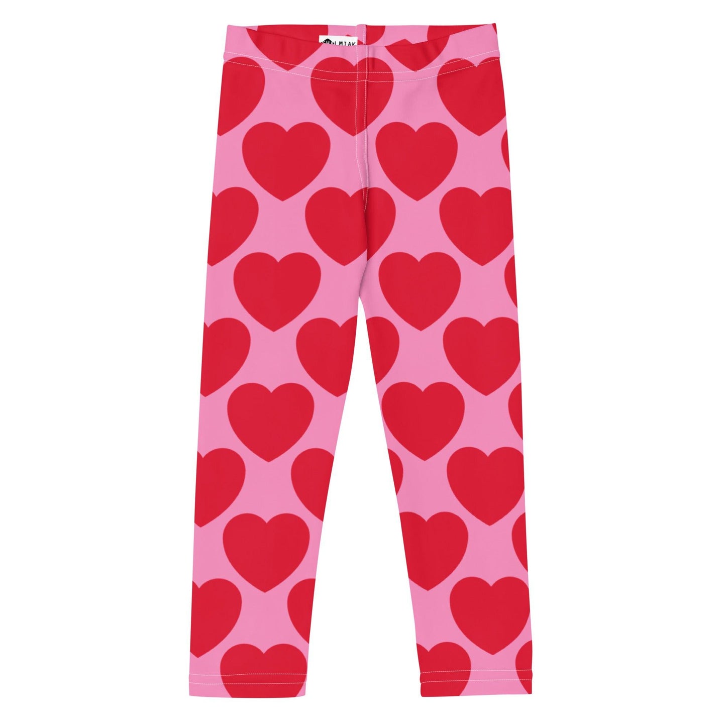 Kids' Leggings -2- ELLIE LOVE red - Bold Heart Print