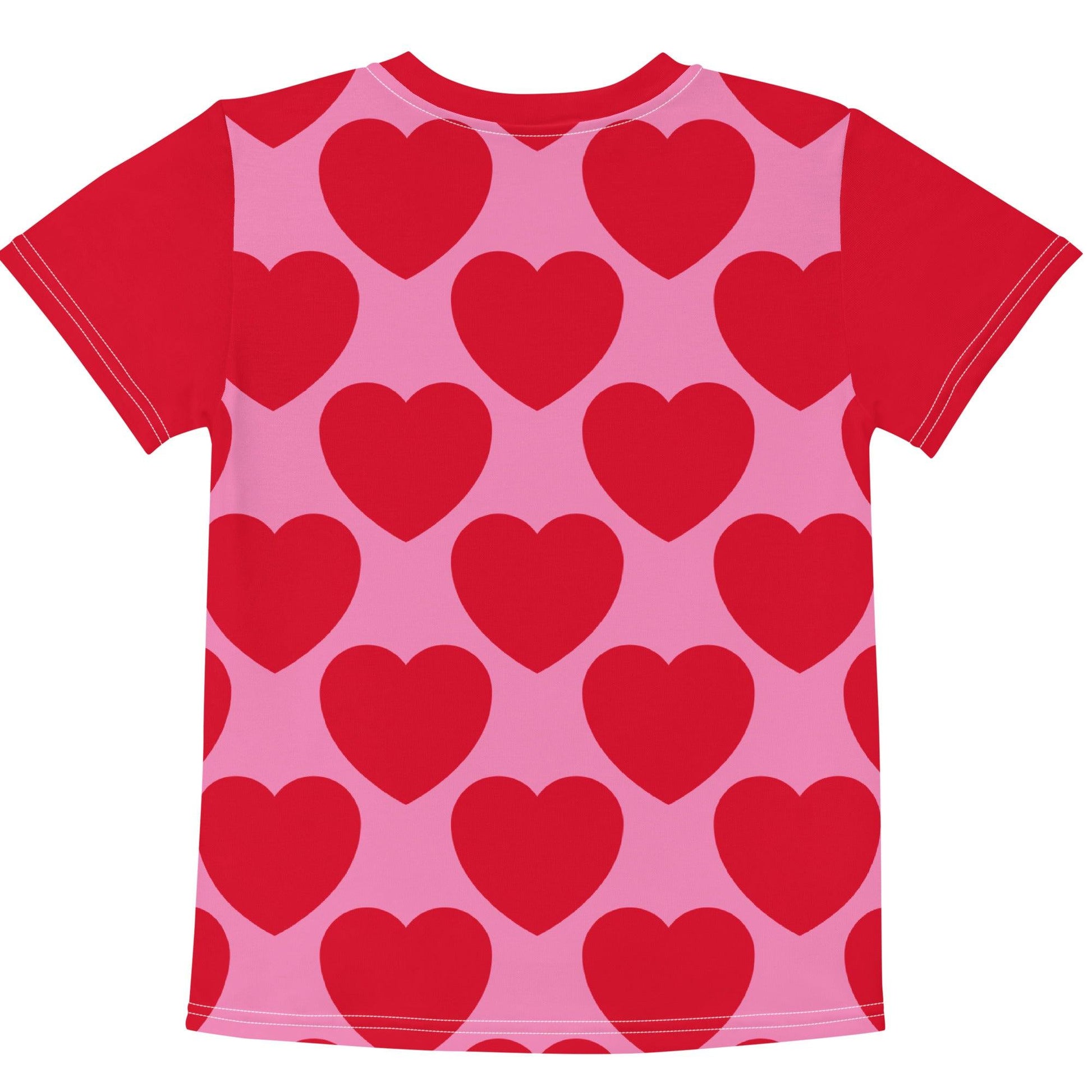 Kids' T-Shirt - ELLIE LOVE red - Bold Heart Print