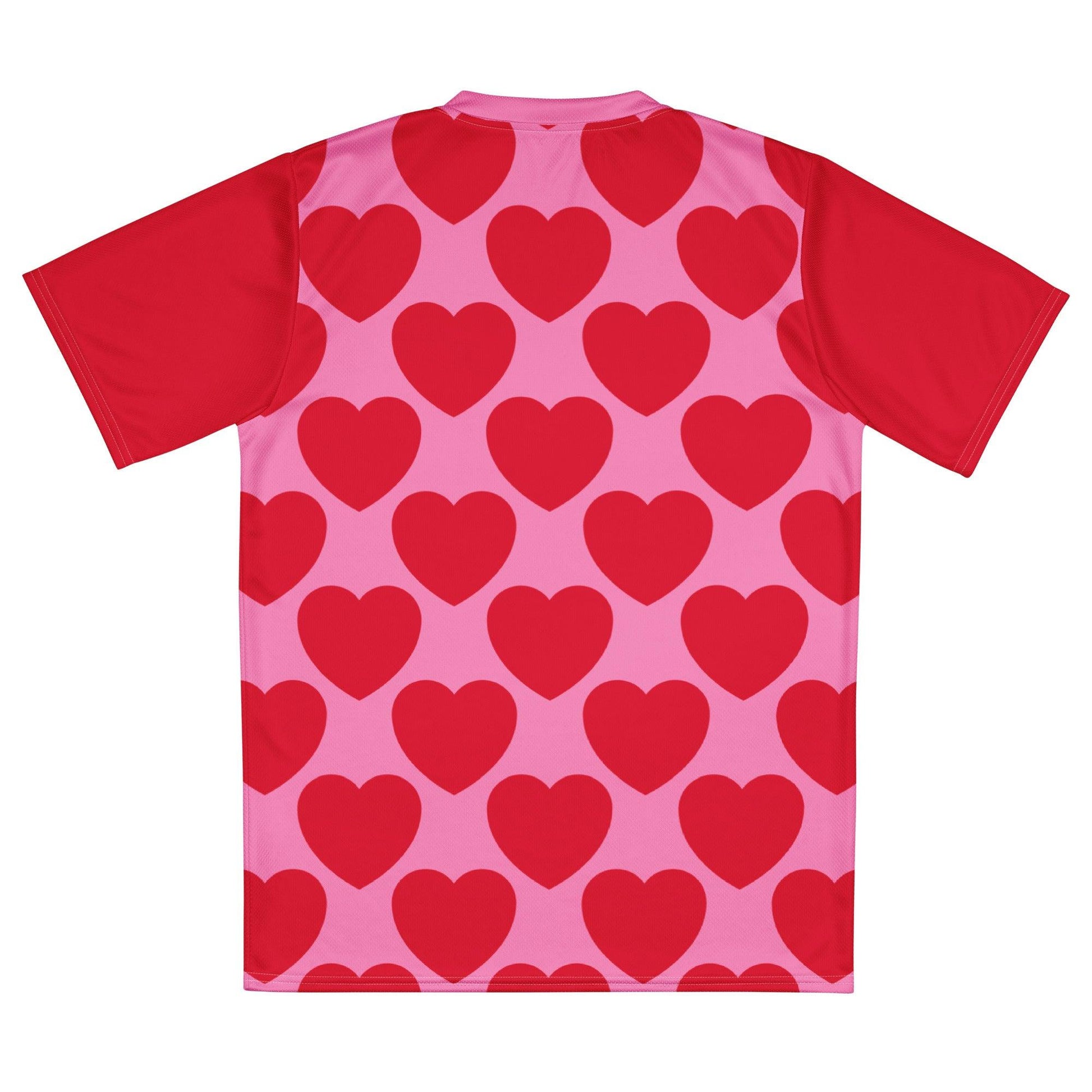 Sports Jersey - ELLIE LOVE red - Bold heart print
