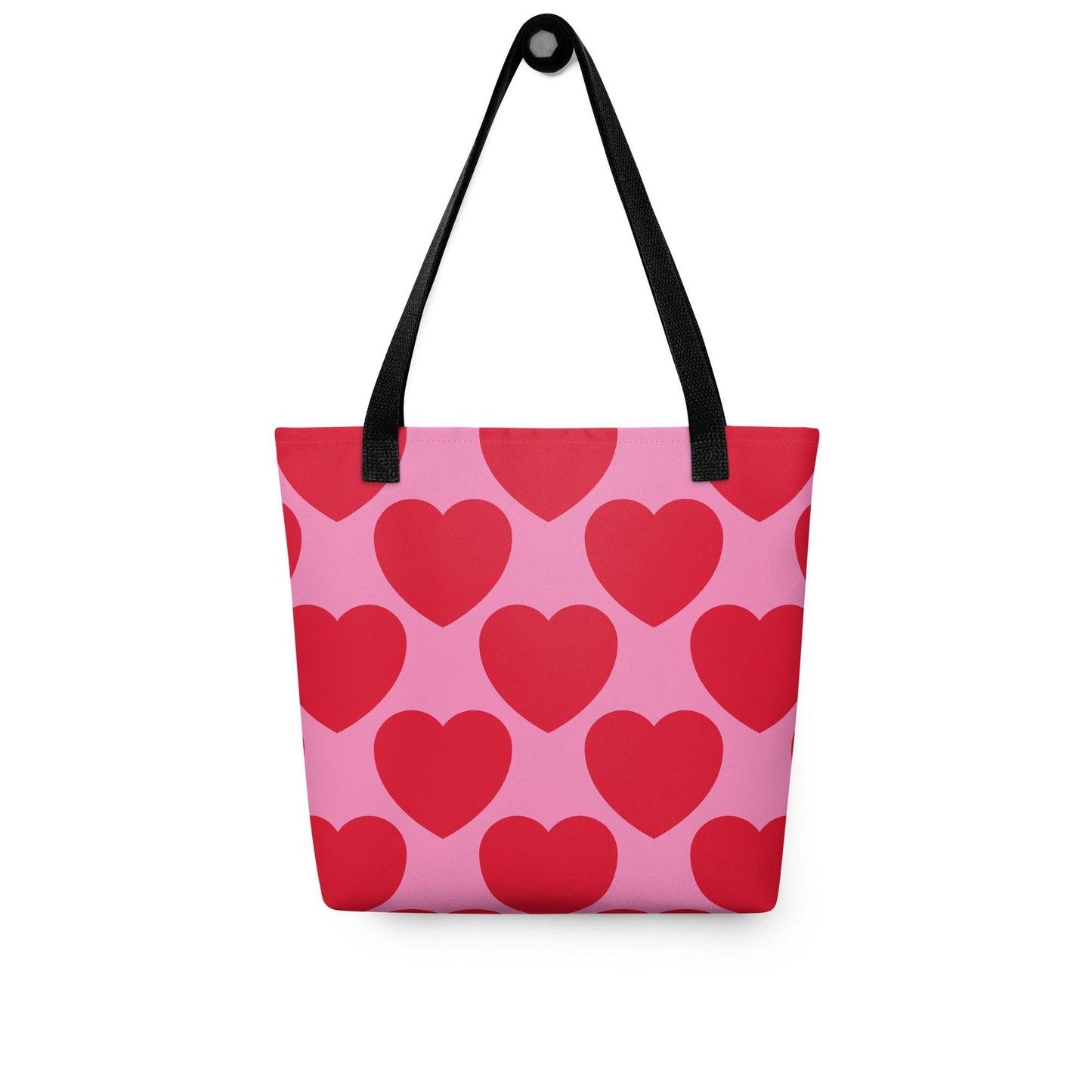 Tote Bag - ELLIE LOVE red - Bold Heart Print