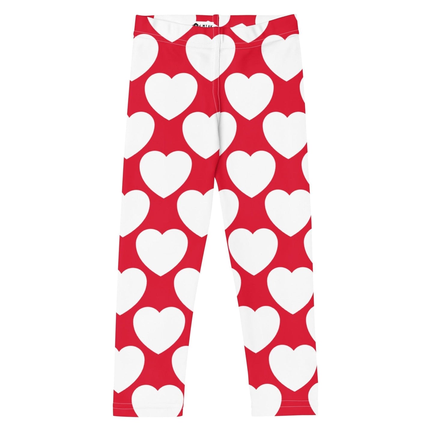 Kids' Leggings -2- - ELLIE LOVE red white - Bold Heart Print