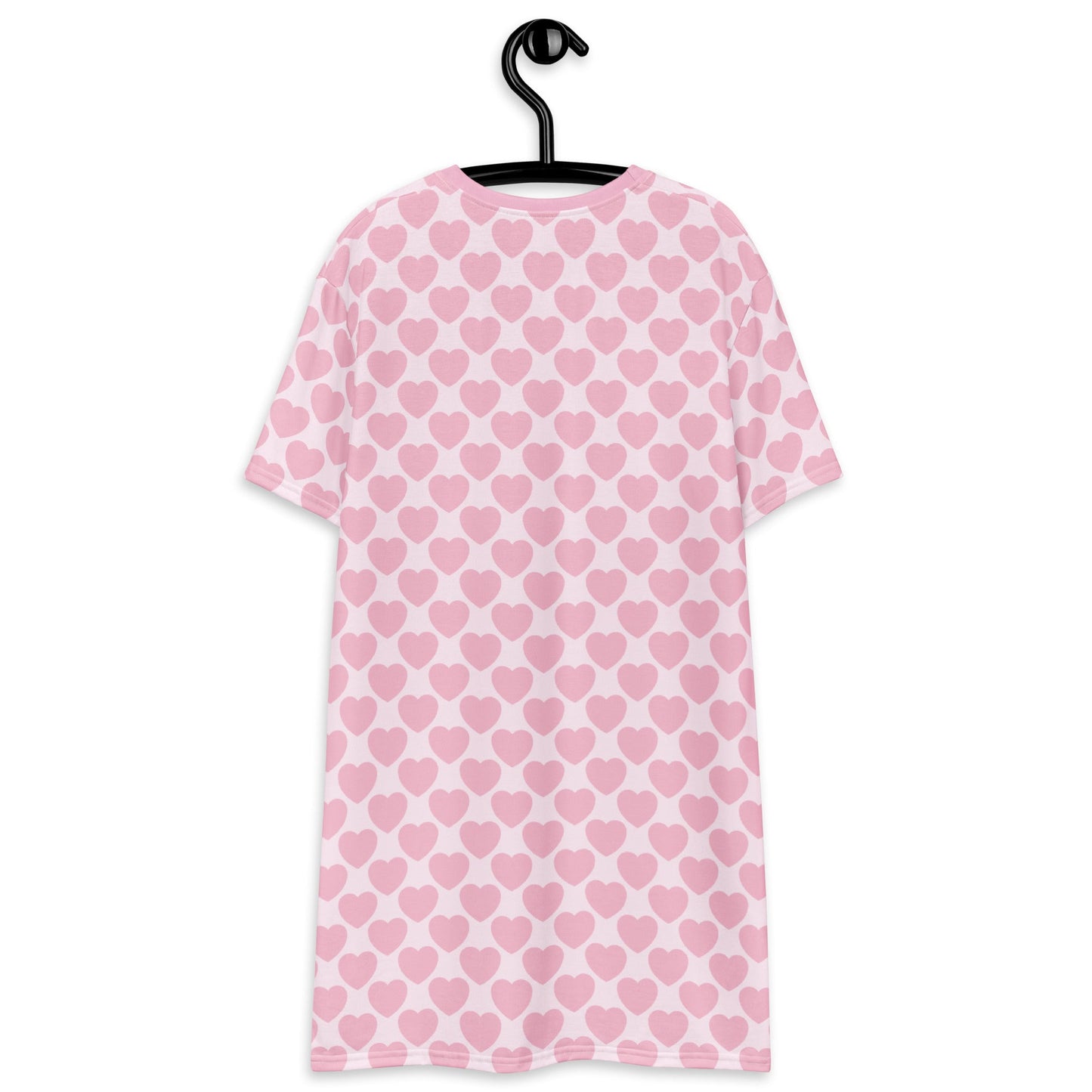 T-Shirt Dress - ELLIE LOVE tender pink - Bold Heart Print