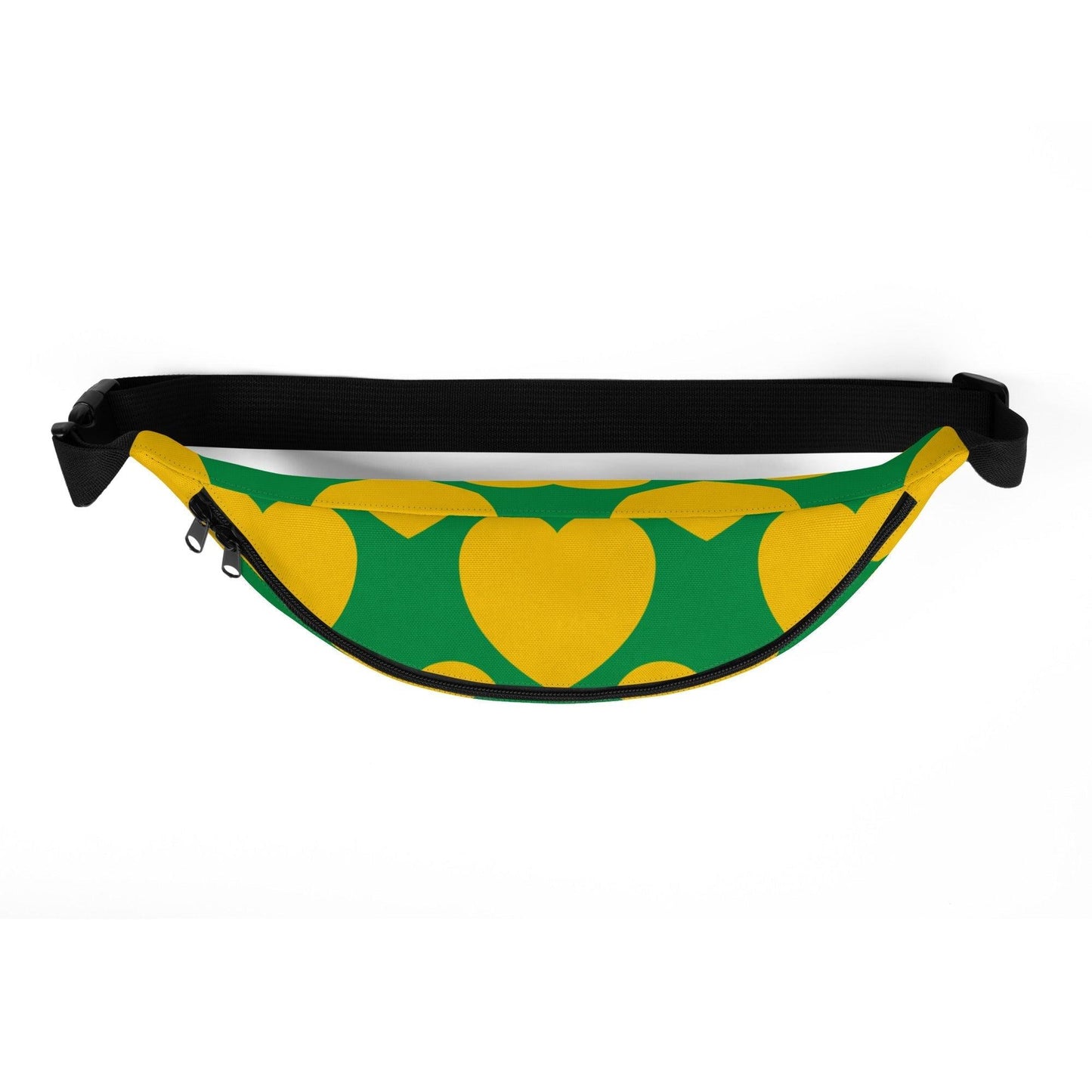 Fanny pack - ELLIE LOVE yellow green - Bold heart print