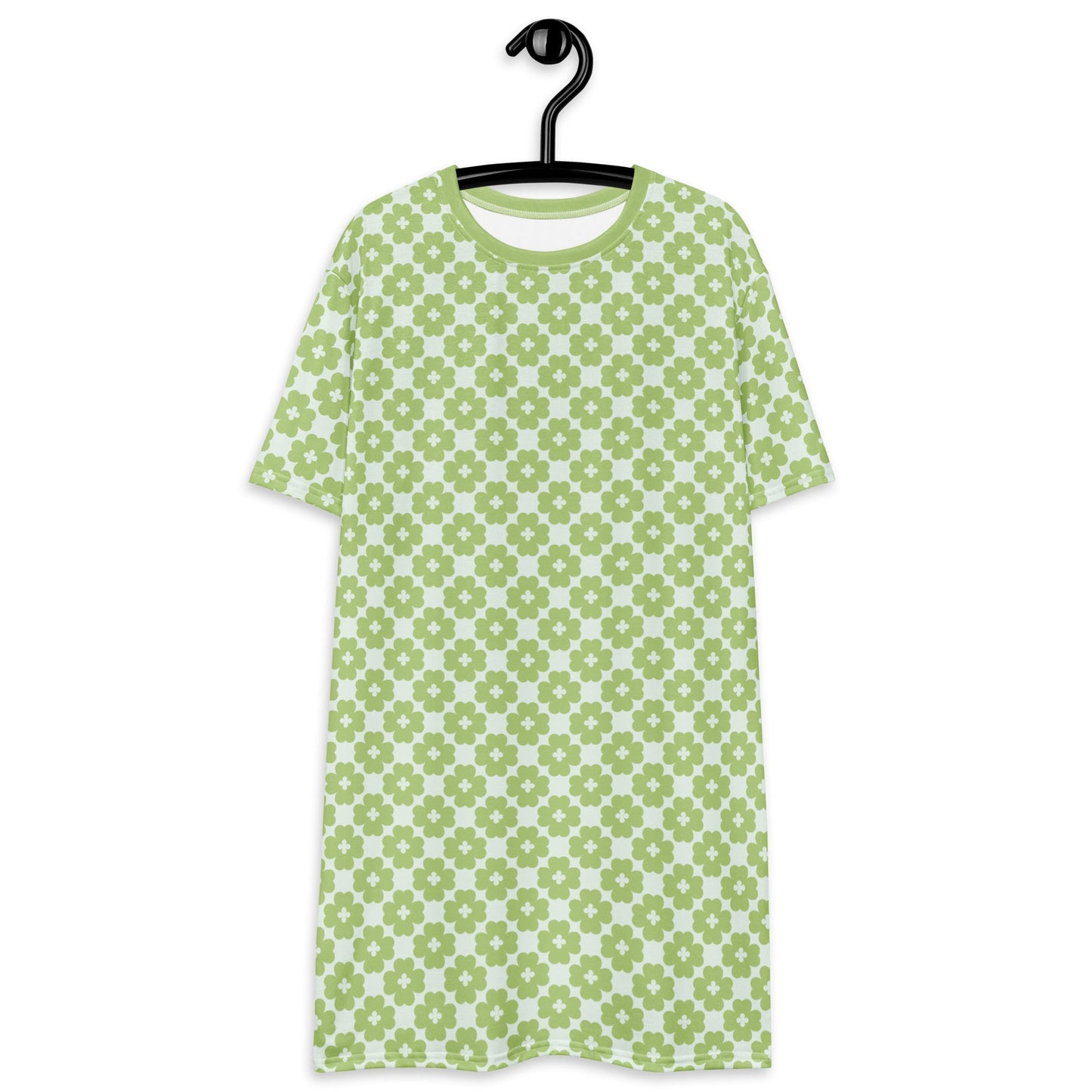 T-Shirt Dress - ELLIE LUCK tender green - Classic Flower Print