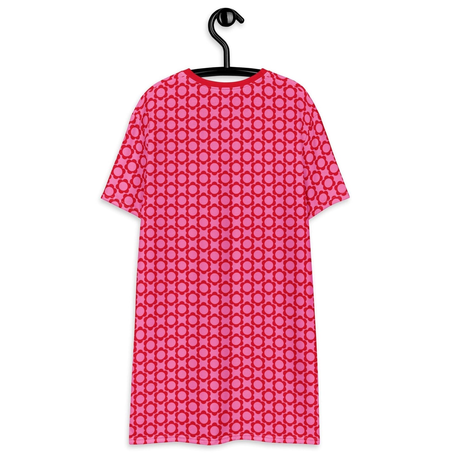 T-Shirt Dress - ELLIE mini red - Classic Flower Print