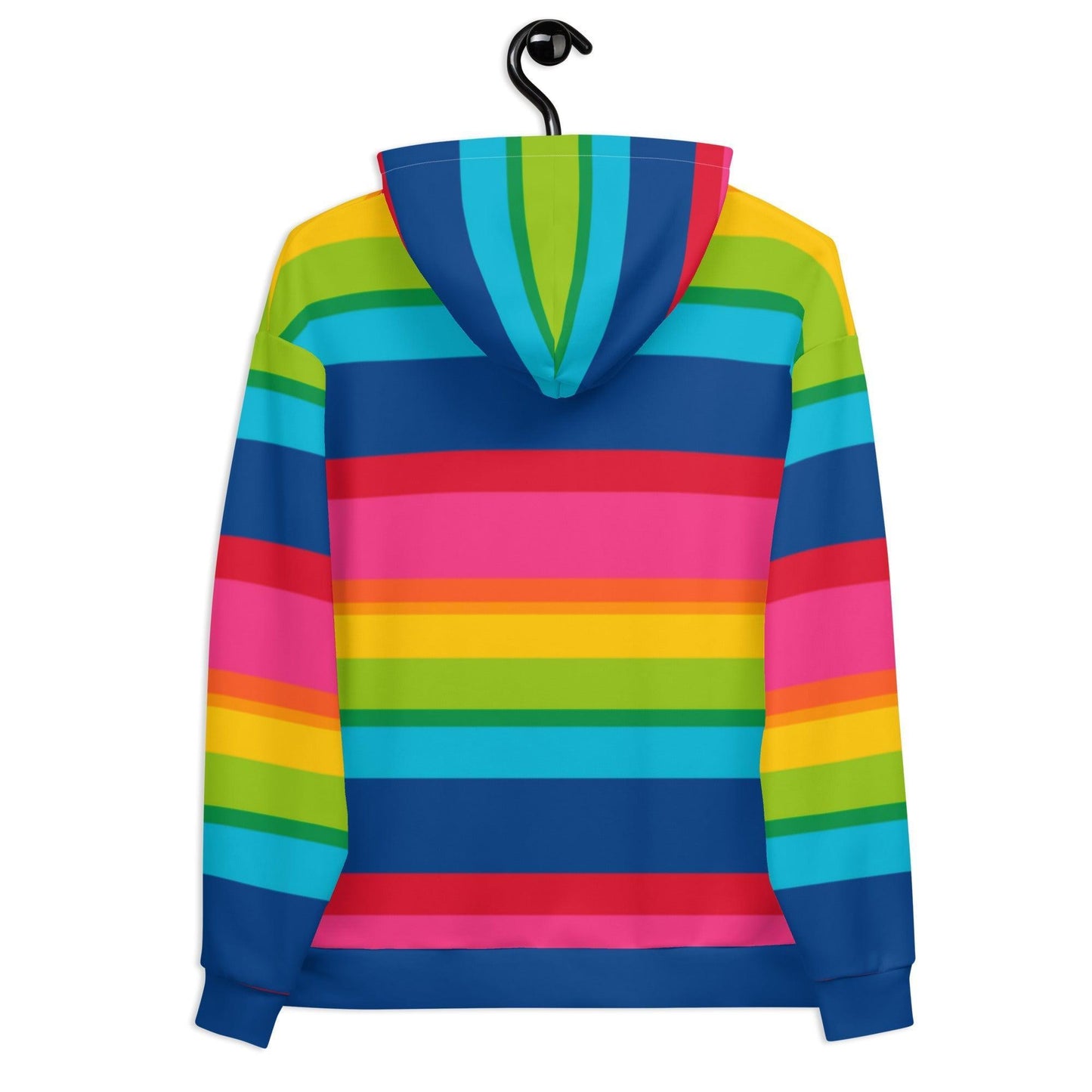 Hoodie - ELLIE rainbow stripe - Classic Flower Print