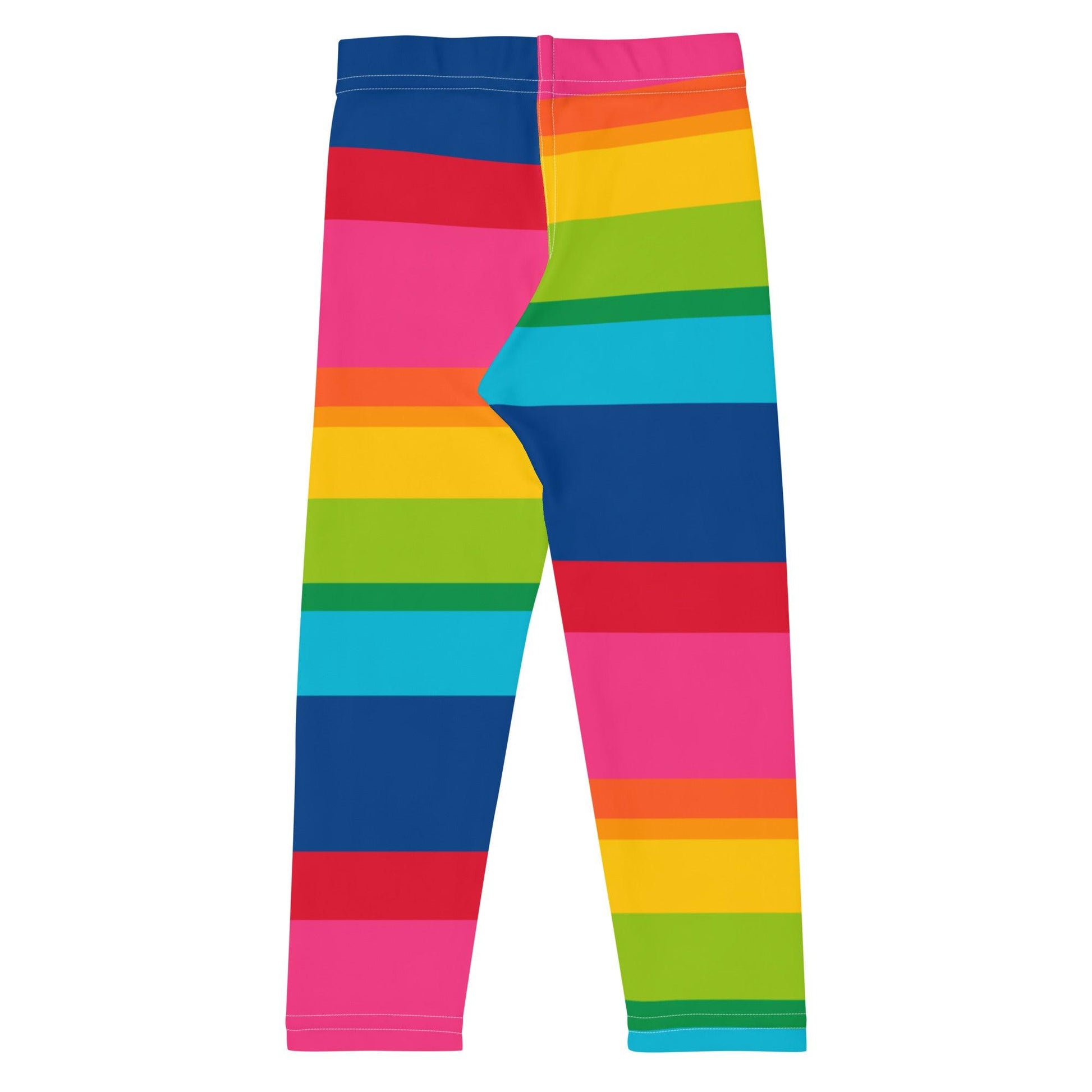 Kids' Leggings - ELLIE rainbow stripe - Classic Flower Print
