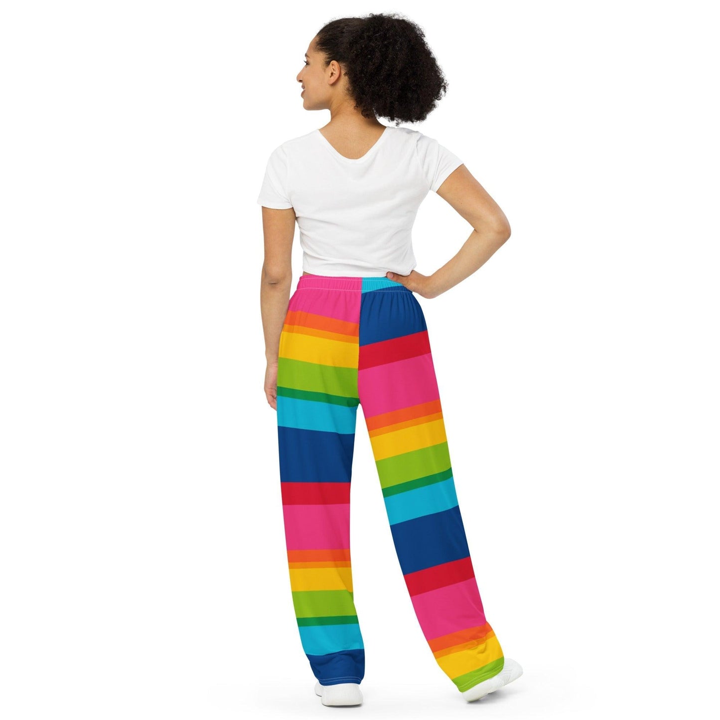 Pants - ELLIE rainbow stripe - Classic Flower Print