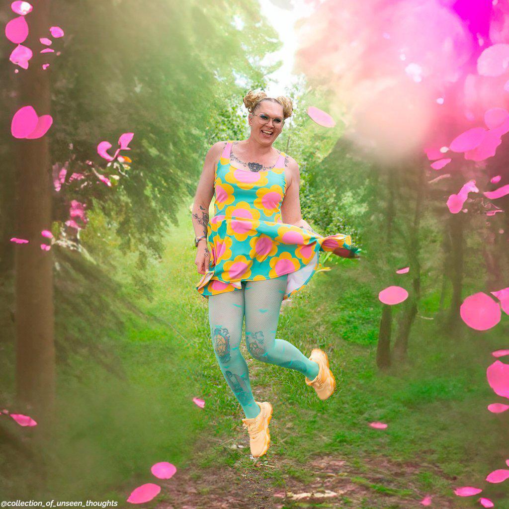 Skater Dress - ELLIE - Classic Flower Print