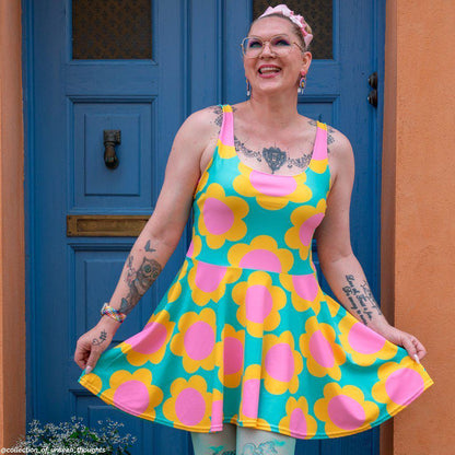 Skater Dress - ELLIE - Classic Flower Print