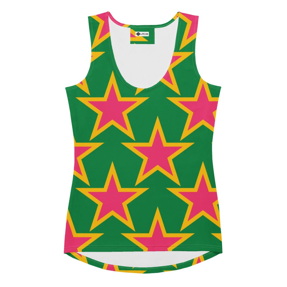 Tank Top - ELLIE STAR green - Classic Flower Print