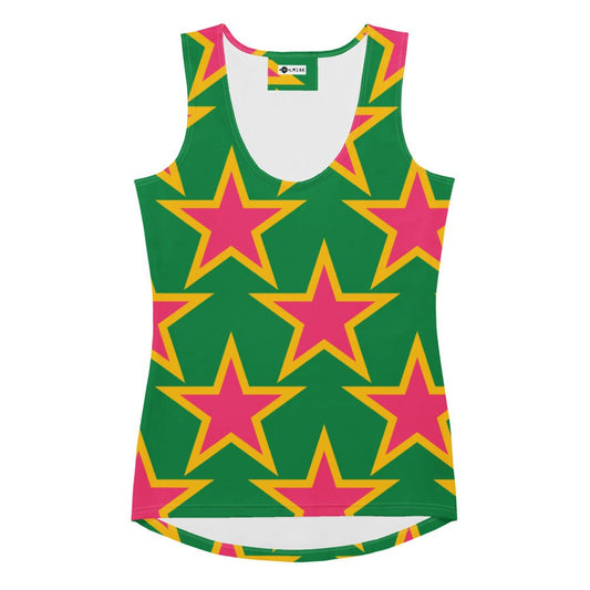Tank Top - ELLIE STAR green - Classic Flower Print