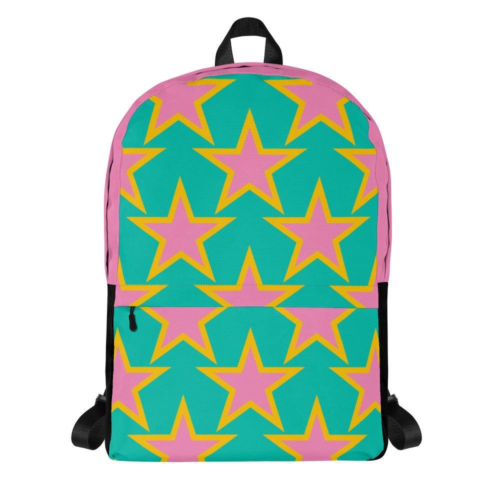 Backpack - ELLIE STAR mint - Classic Flower Print