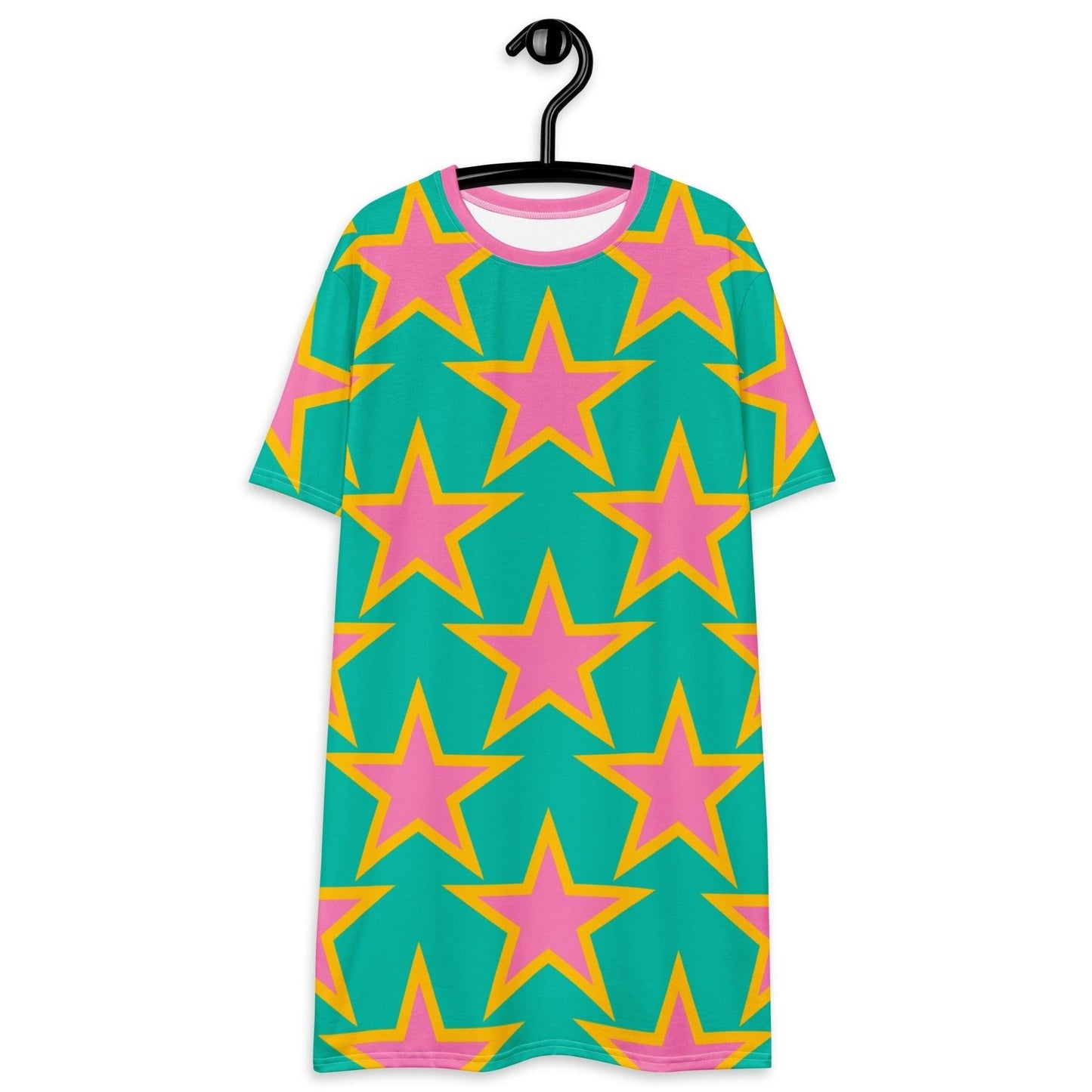 T-Shirt Dress - ELLIE STAR mint - Classic Flower Print