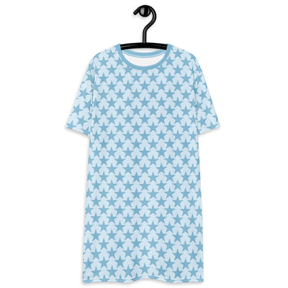 T-Shirt Dress - ELLIE STAR tender blue - Classic Flower Print