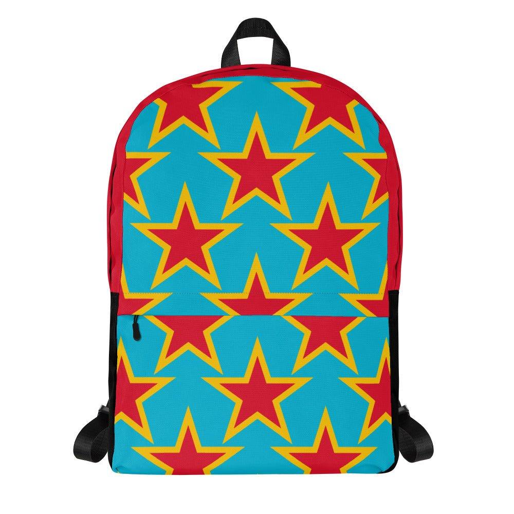Backpack - ELLIE STAR turquoise - Classic Flower Print