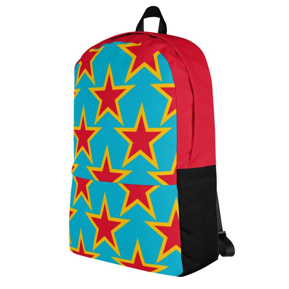 Backpack - ELLIE STAR turquoise - Classic Flower Print
