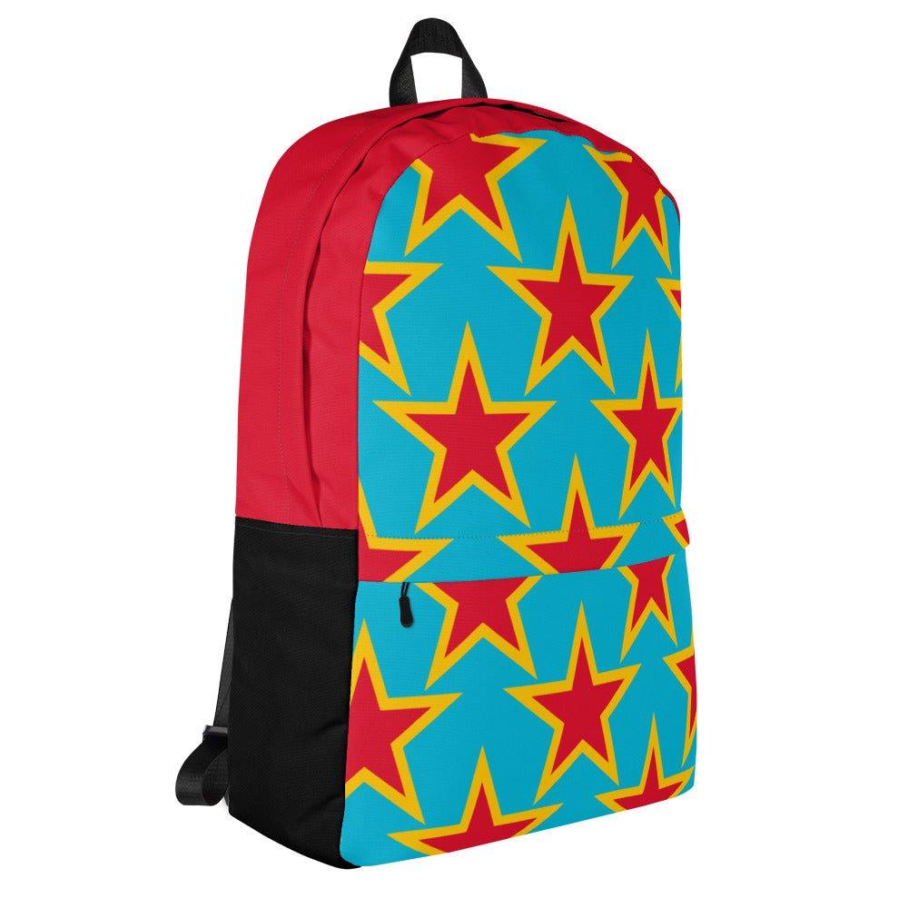 Backpack - ELLIE STAR turquoise - Classic Flower Print