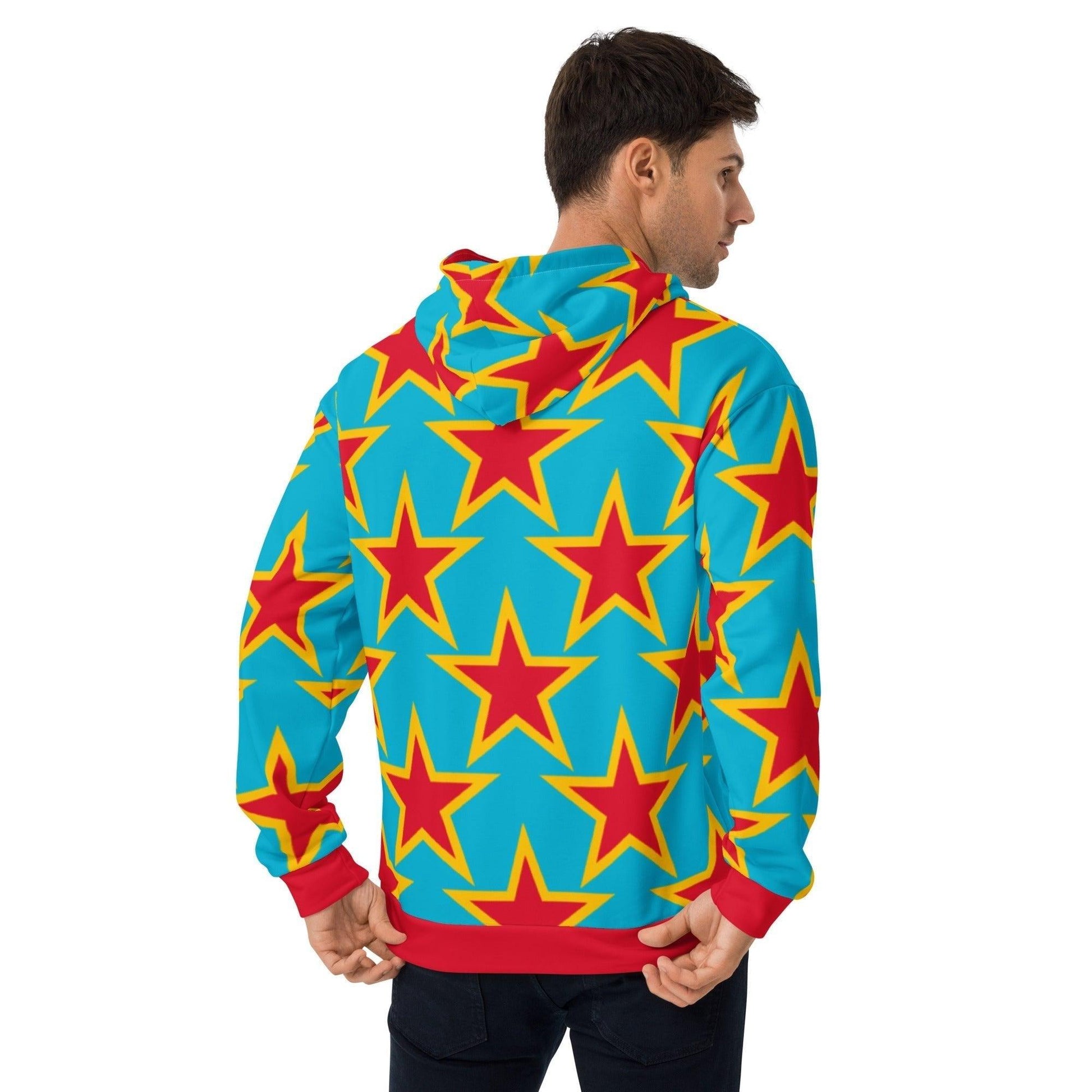 Hoodie - ELLIE STAR turquoise - Classic Flower Print