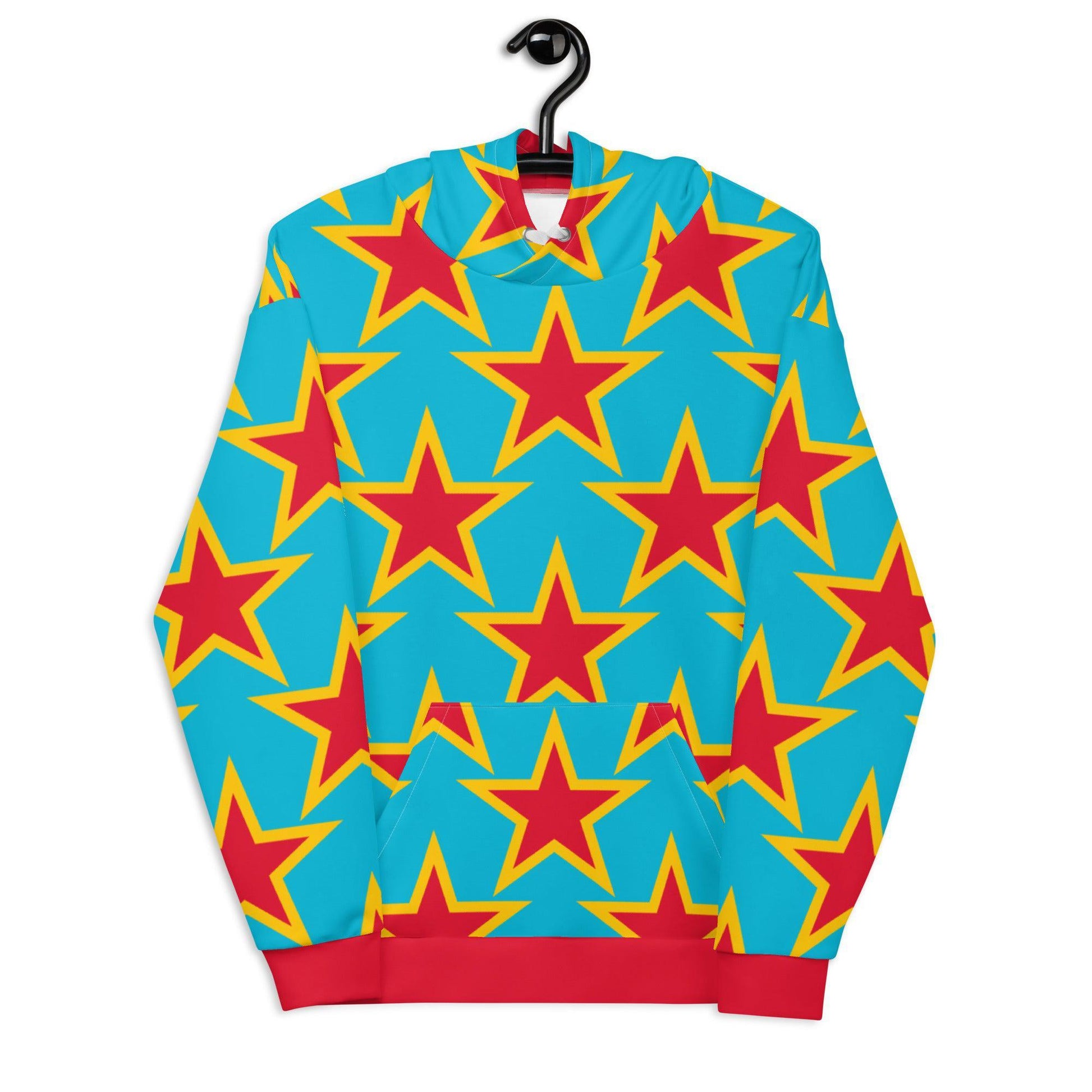 Hoodie - ELLIE STAR turquoise - Classic Flower Print