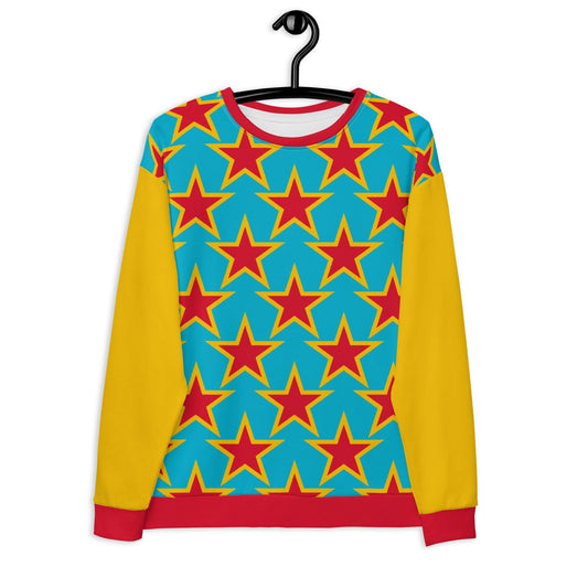 Sweatshirt - ELLIE STAR turquoise - Classic Flower Print