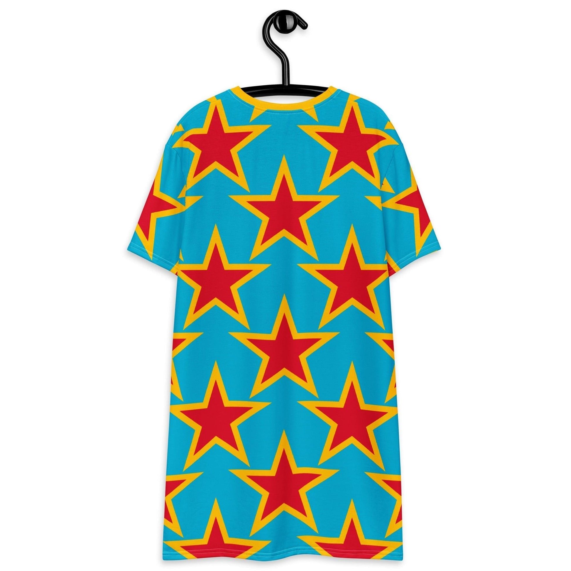 T-Shirt Dress - ELLIE STAR turquoise - Classic Flower Print