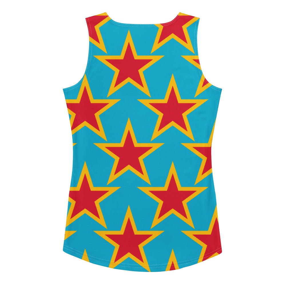 Tank Top - ELLIE STAR turquoise - Classic Flower Print