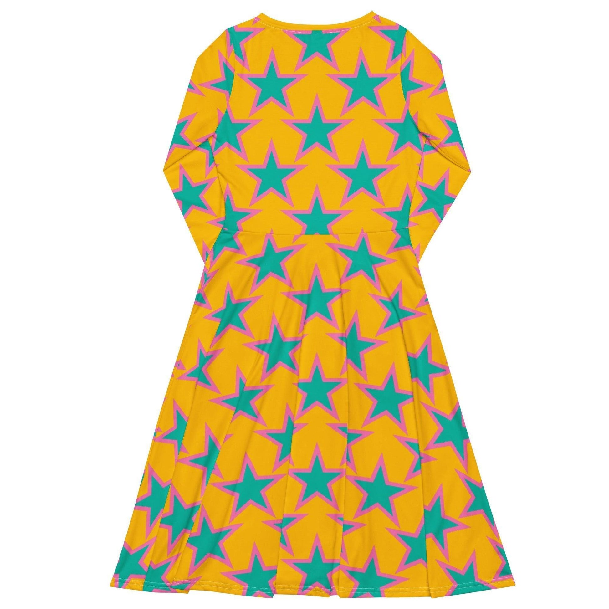 Midi Dress - ELLIE STAR yellow - Classic Flower Print