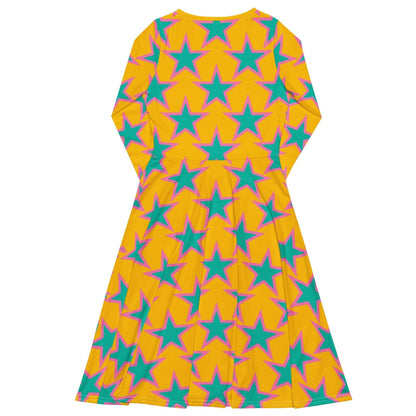 Midi Dress - ELLIE STAR yellow - Classic Flower Print