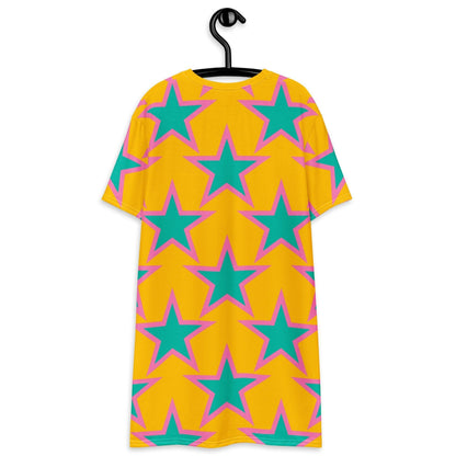 T-Shirt Dress - ELLIE STAR yellow - Classic Flower Print