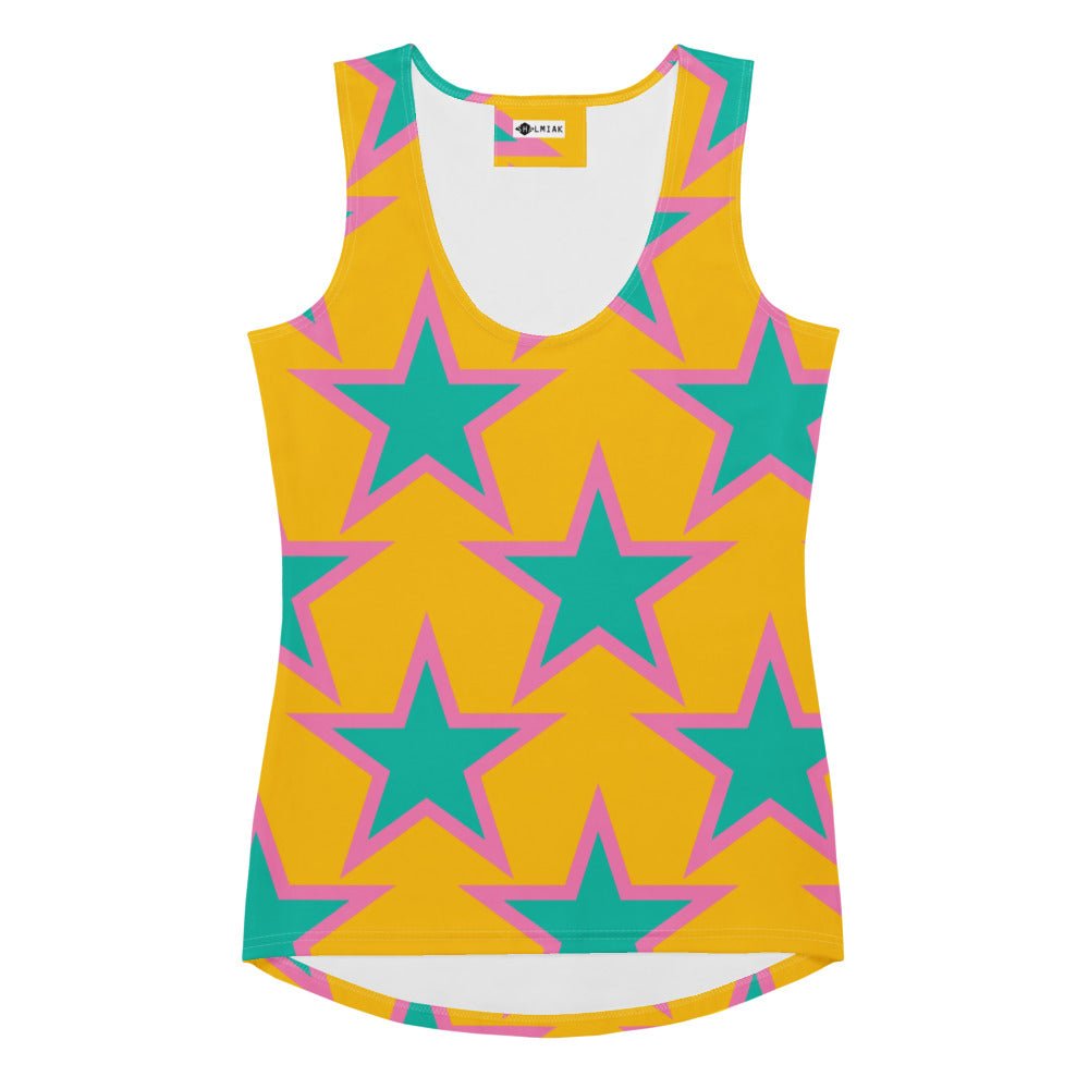 Tank Top - ELLIE STAR yellow - Classic Flower Print