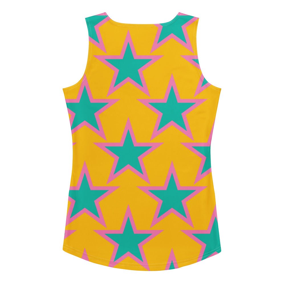 Tank Top - ELLIE STAR yellow - Classic Flower Print