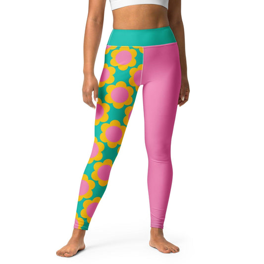 Yoga Leggings - ELLIE - Classic Flower Print