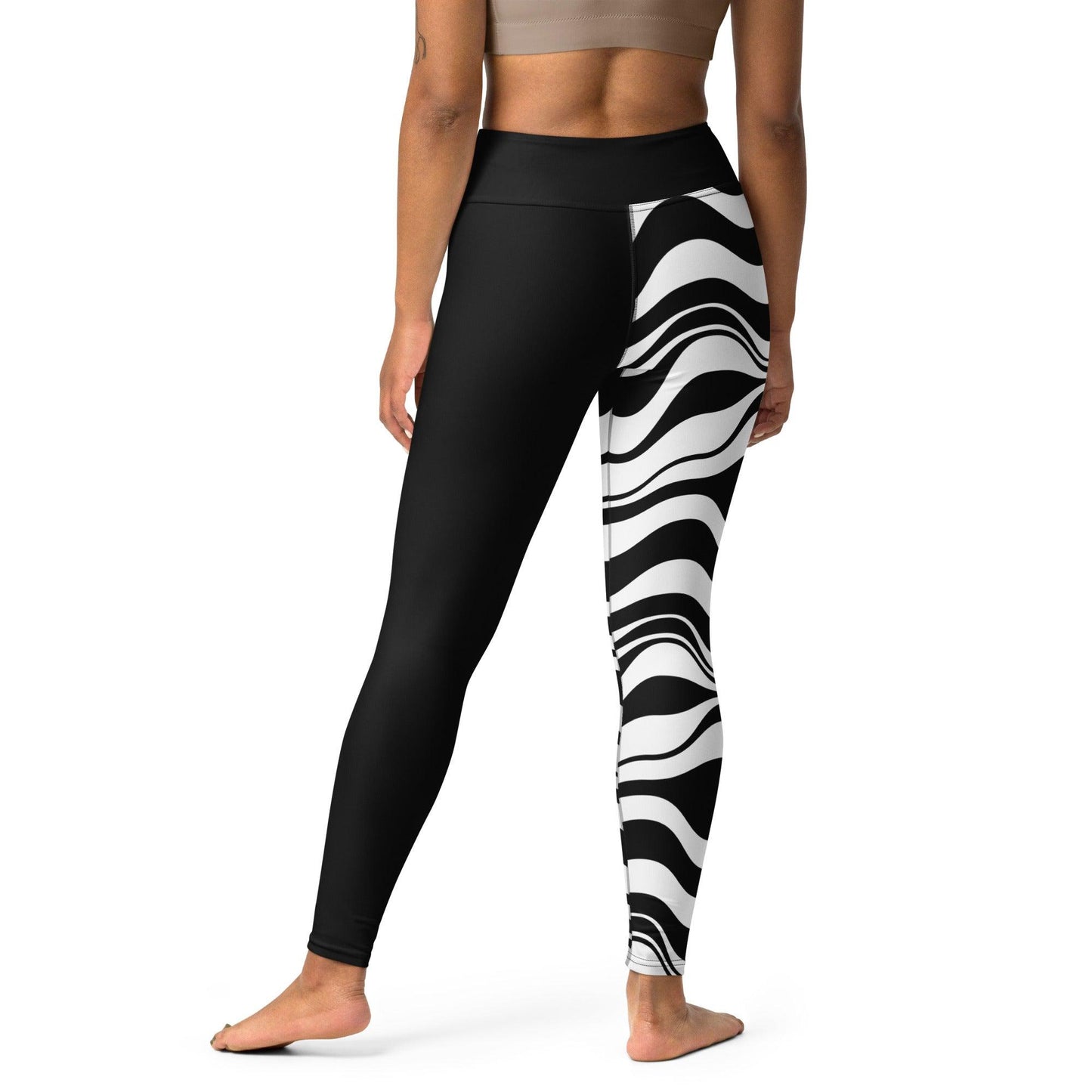 Yoga Leggings - ENERGY WAVES black