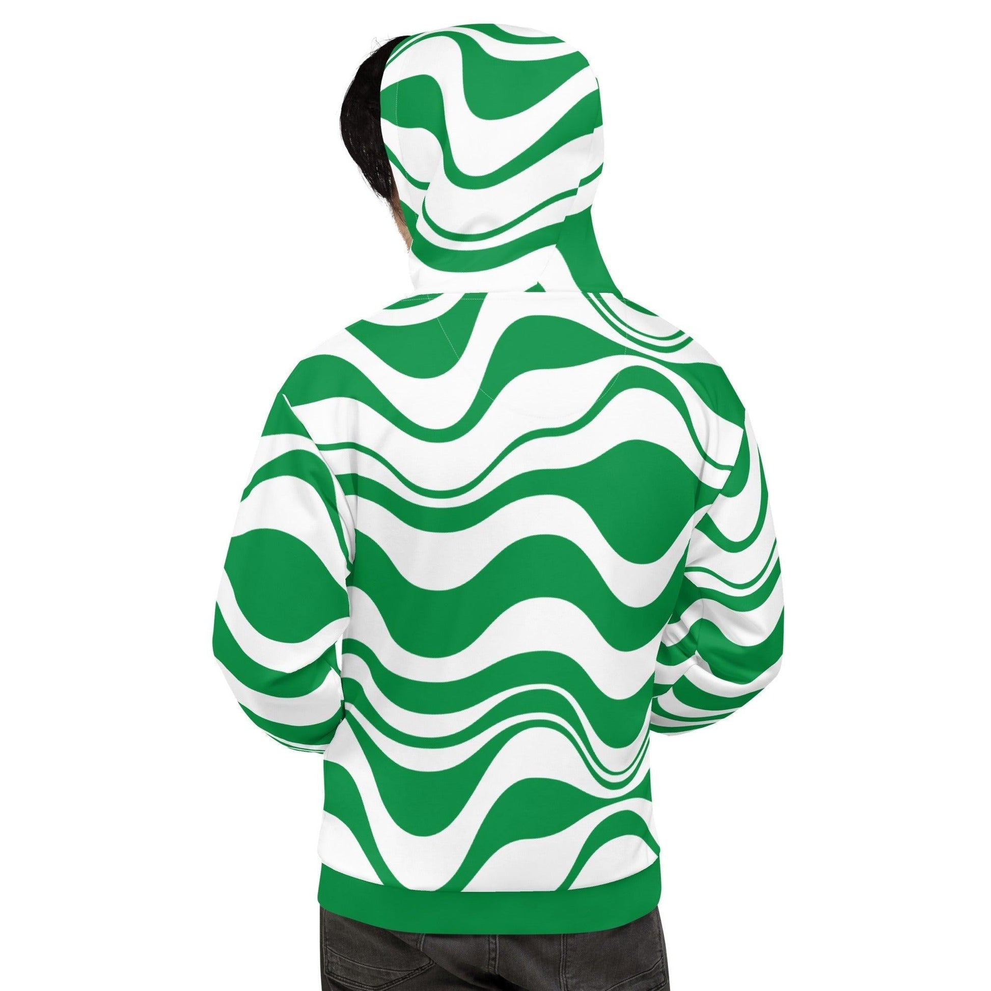 Hoodie - ENERGY WAVES green