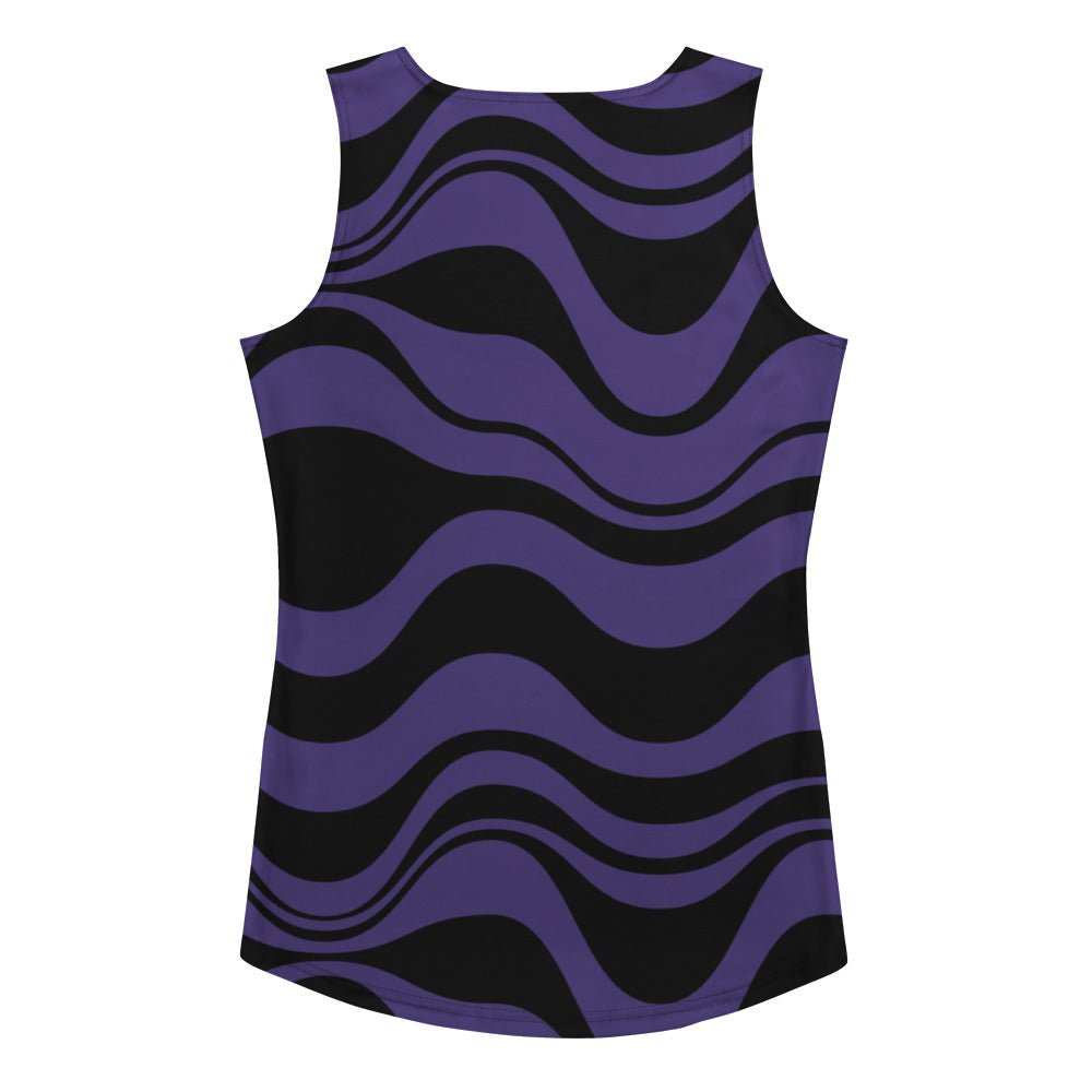 Tank Top - ENERGY WAVES purple black