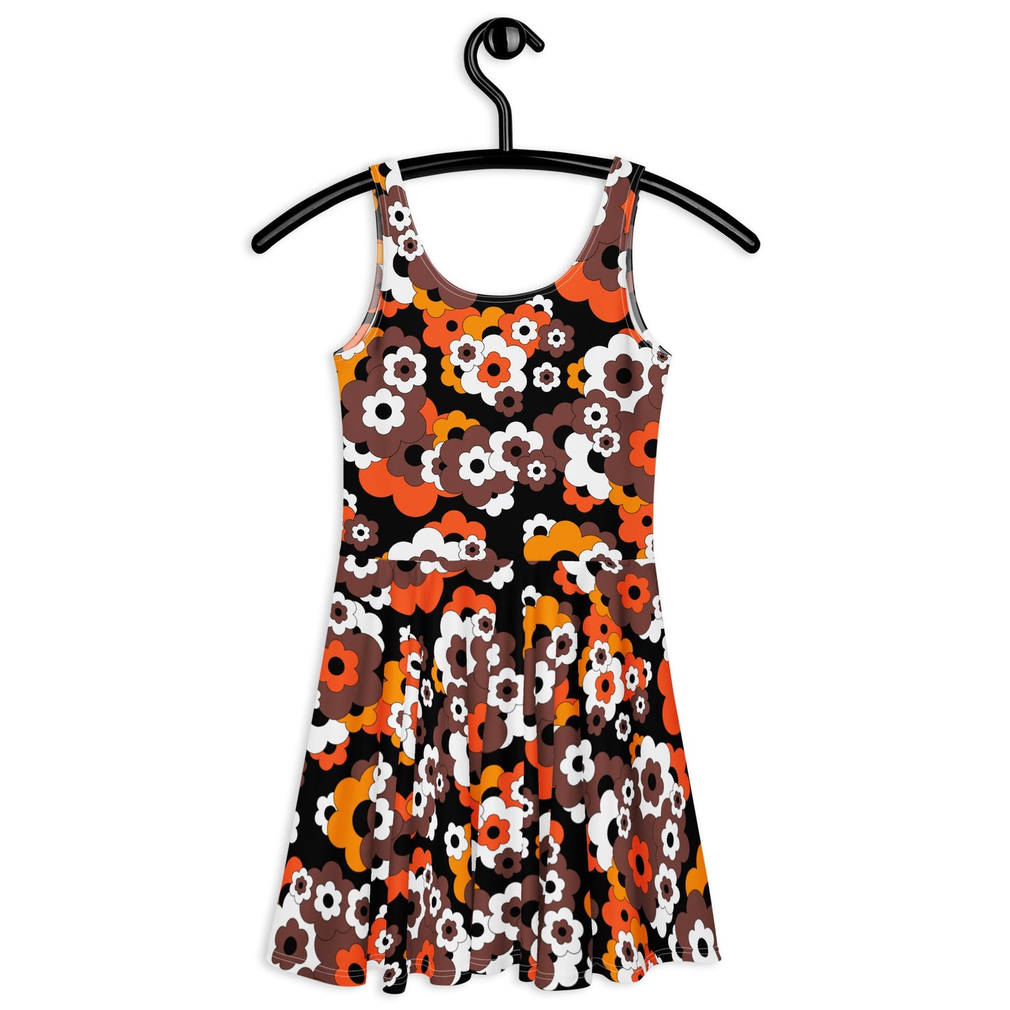 Skater Dress - ERICA orange brown