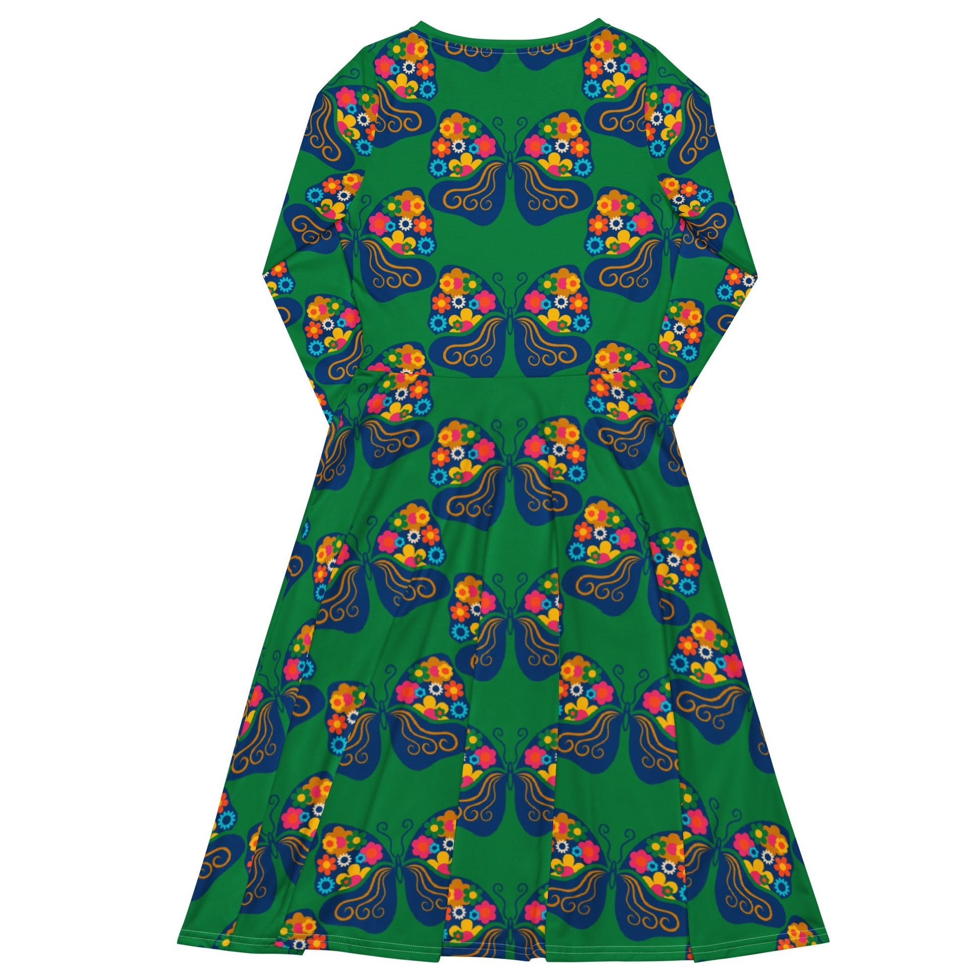Midi Dress - FAB FLOVERYFLY green