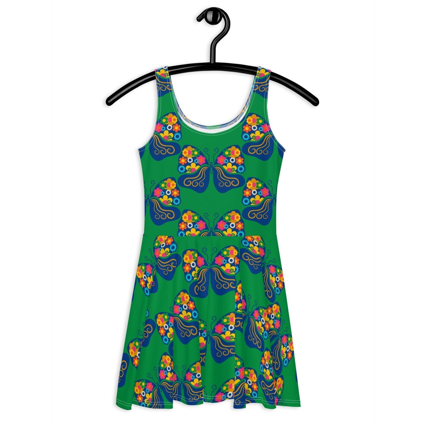 Skater Dress - FAB FLOVERYFLY green