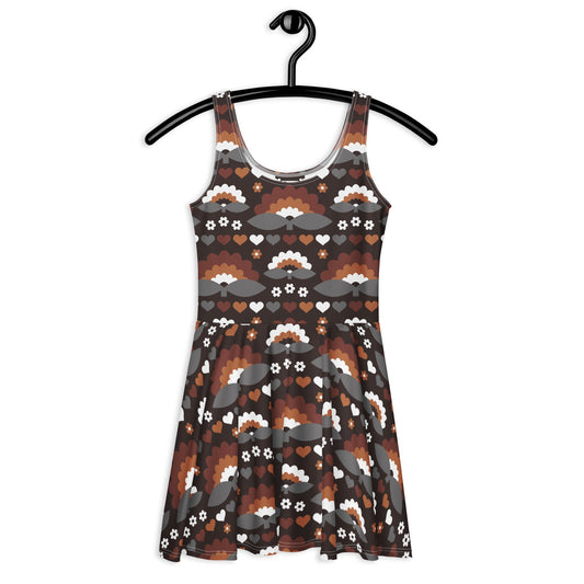 Skater Dress - FALL IN LOVE mocca